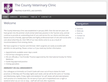 Tablet Screenshot of countyvetclinic.co.uk